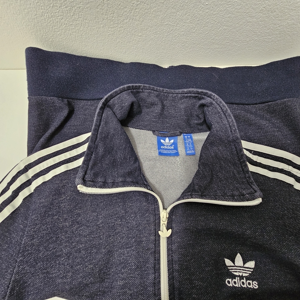 Adidas Blue & White Track Jacket - Picture 5 of 16